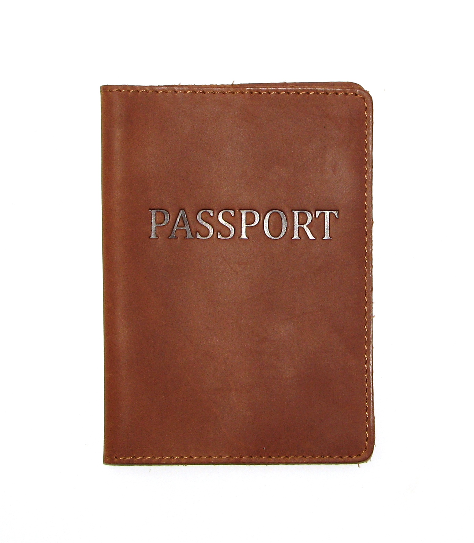 Шкіряна Обкладинка на Паспорт DNK Leather Passport-H світло-коричнева